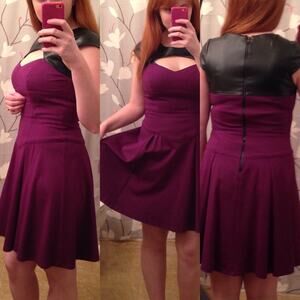 Y2K Betsey Johnson cutout Dress purple